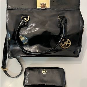 Large Michael Kors bag and wallet